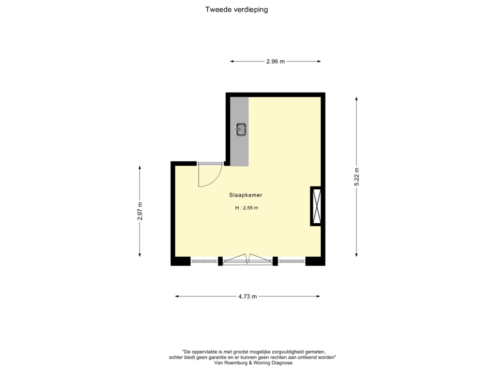 Bekijk plattegrond van Tweede verdieping van Jacob van Lennepkade 117-2