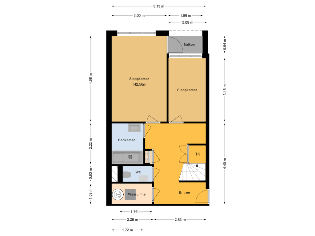 Bekijk plattegrond van Woonlaag 1 van Schouwburgplein 32