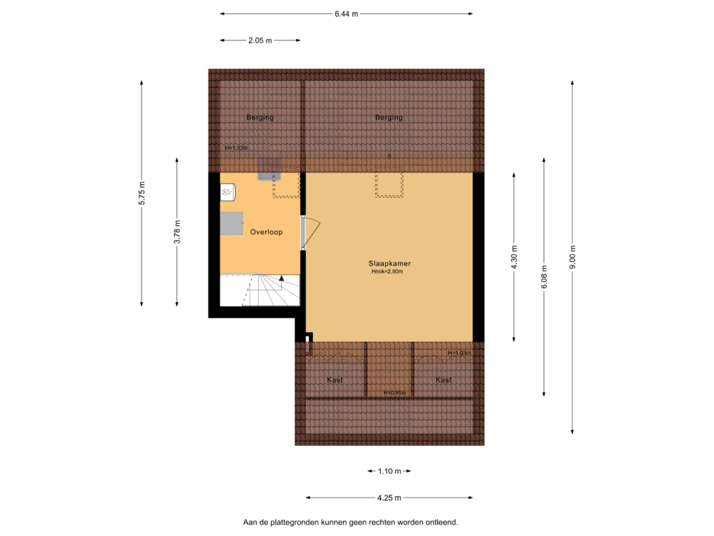 Bekijk plattegrond van 2e verdieping van Mercuriushof 2