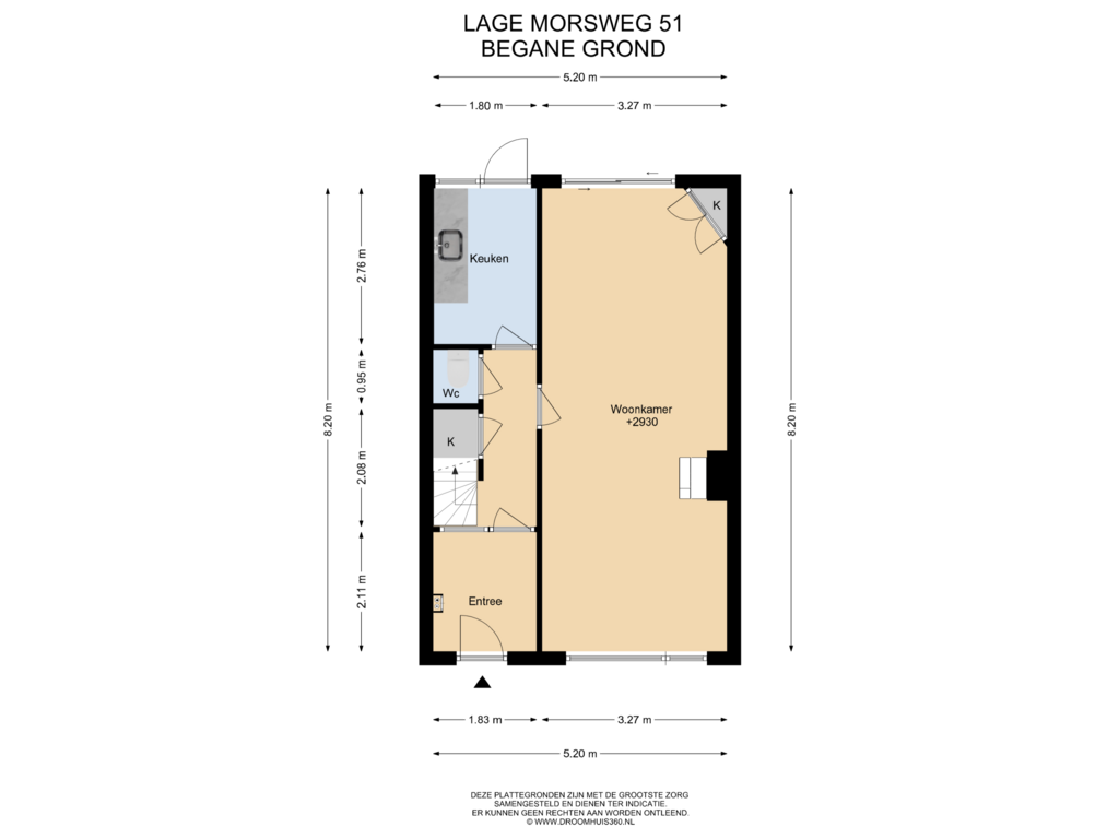 Bekijk plattegrond van Begane Grond van Lage Morsweg 51