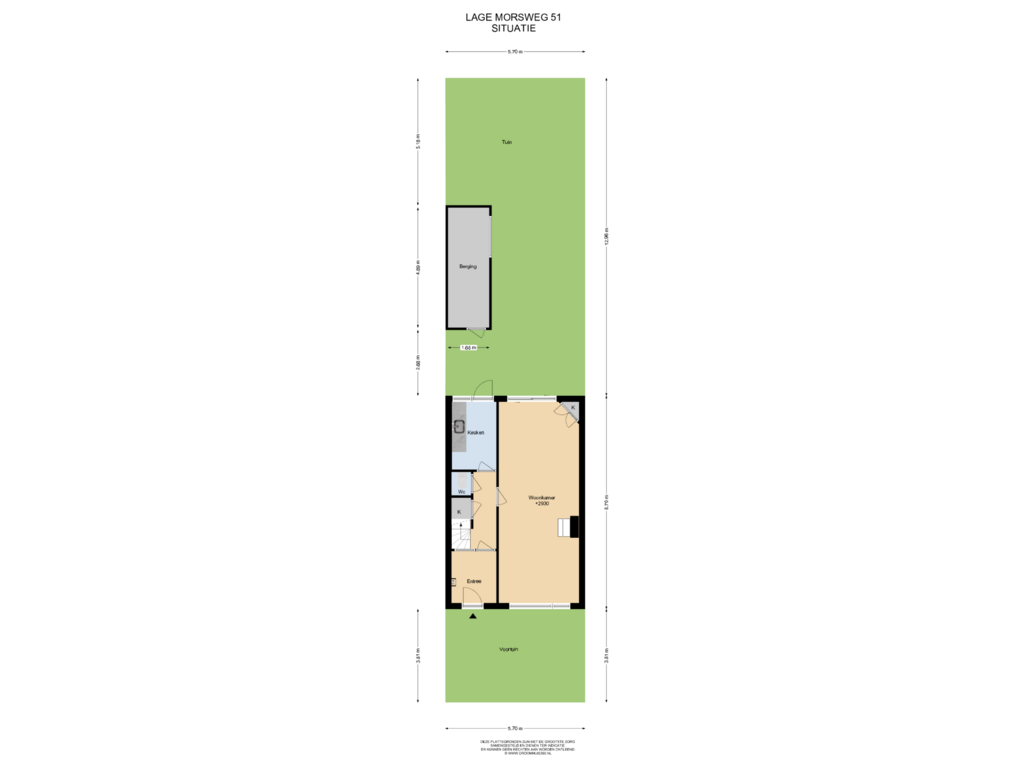 Bekijk plattegrond van Situatie van Lage Morsweg 51