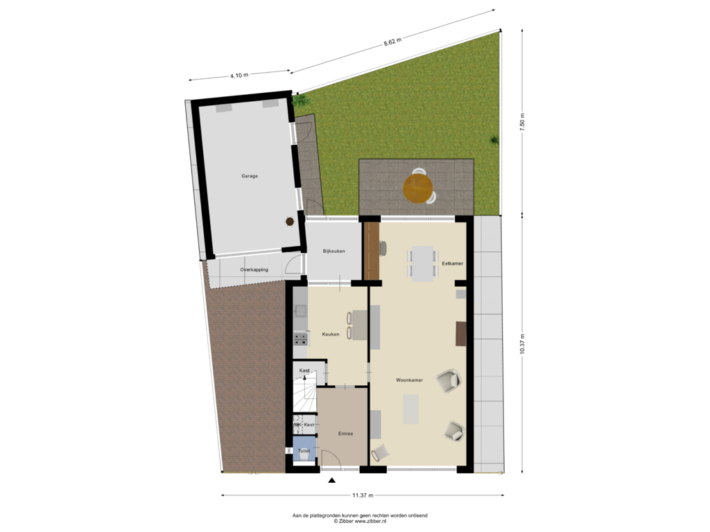 Bekijk plattegrond van Begane Grond_Tuin van Dommelseweg 110