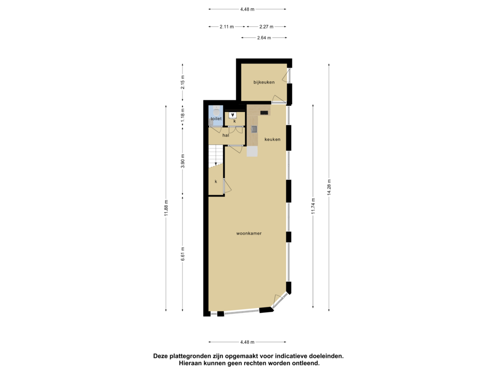 Bekijk plattegrond van Begane grond 2 van Feijenoordkade 20