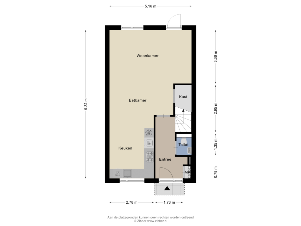 Bekijk plattegrond van Begane Grond van Leembruggenstraat 56