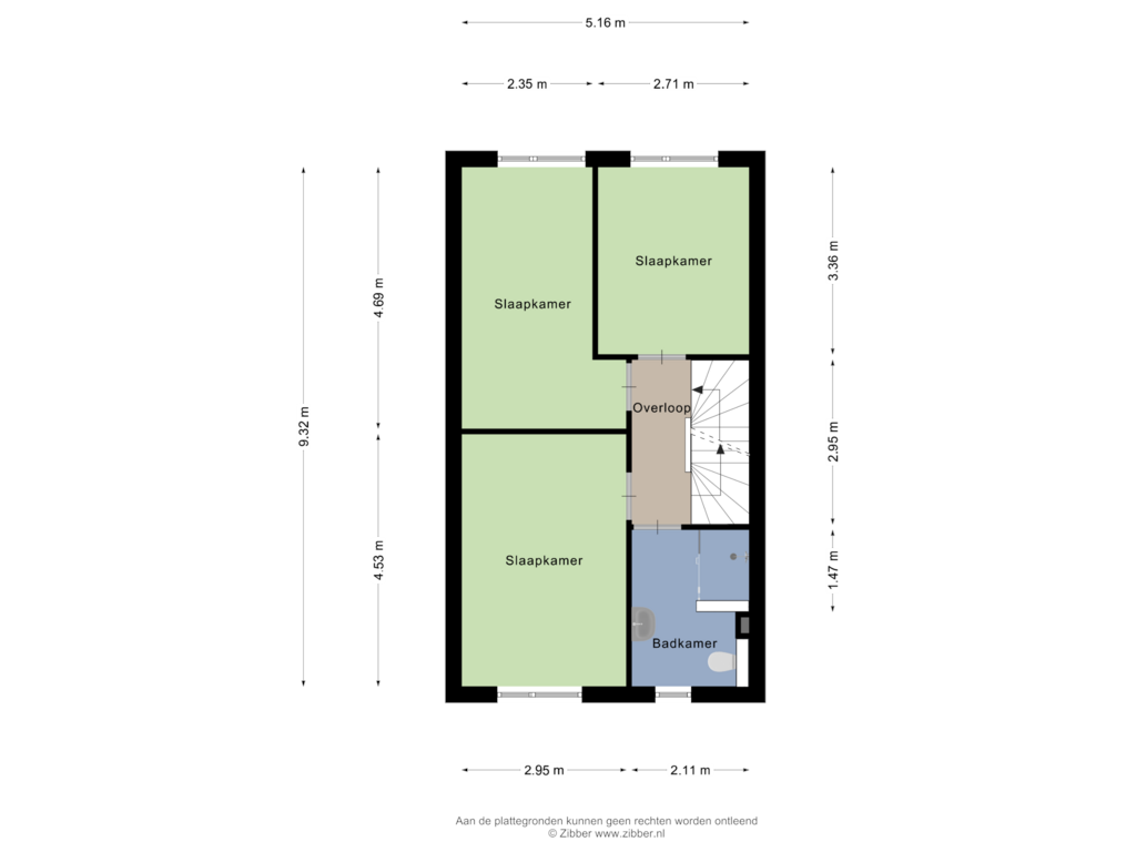 Bekijk plattegrond van Eerste Verdieping van Leembruggenstraat 56