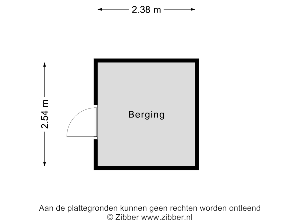 Bekijk plattegrond van Berging van Leembruggenstraat 56