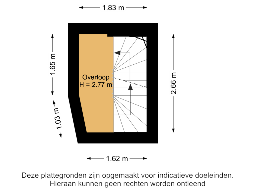 Bekijk plattegrond van 2e Verdieping van Kortekade 107-A01