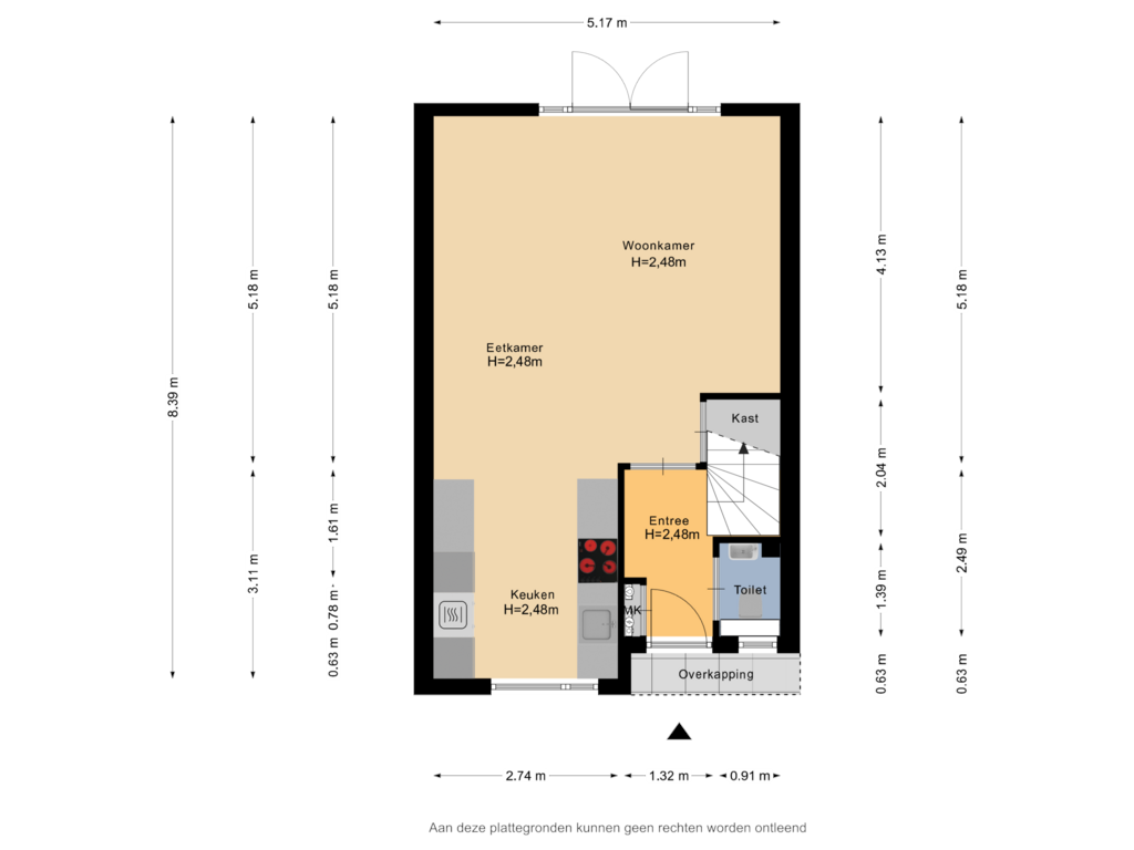 Bekijk plattegrond van Begane Grond van Kempkeshoeve 68