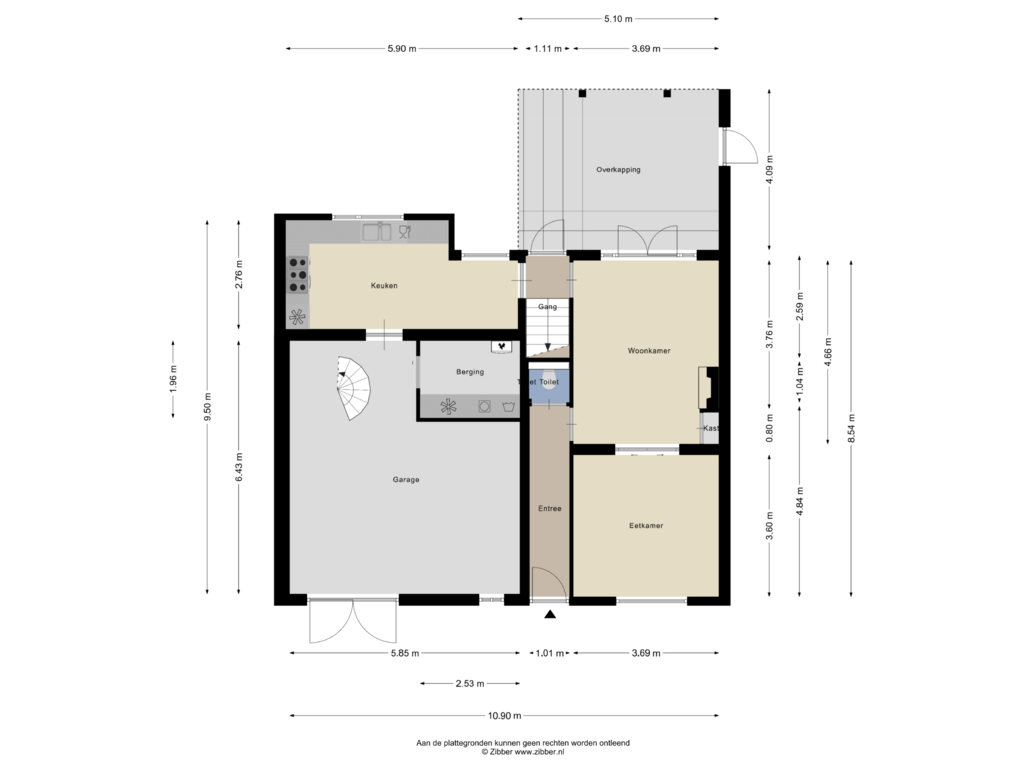 Bekijk plattegrond van Begane Grond van Sint Joostdijk 60