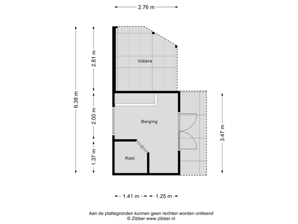 Bekijk plattegrond van Berging van Sint Joostdijk 60