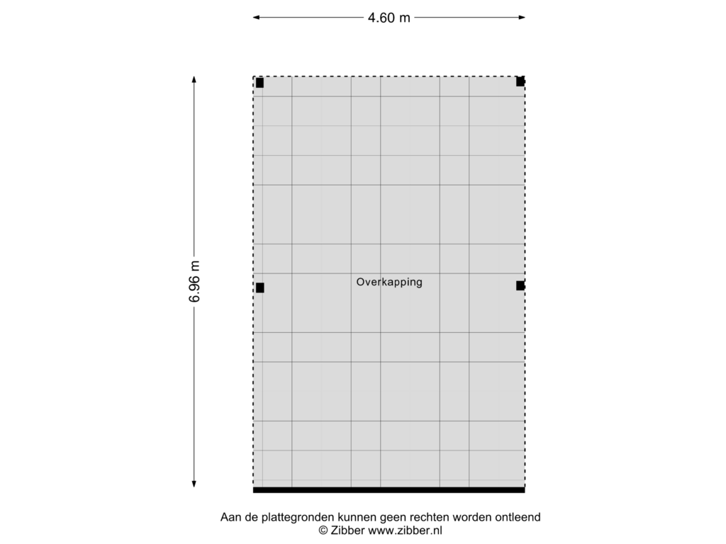 Bekijk plattegrond van Overkapping van Frjentsjerterein 10