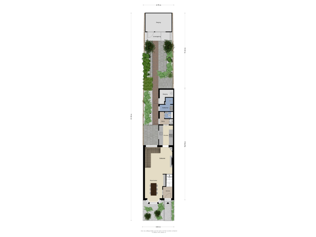 Bekijk plattegrond van Begane grond_tuin van Hyacintstraat 36