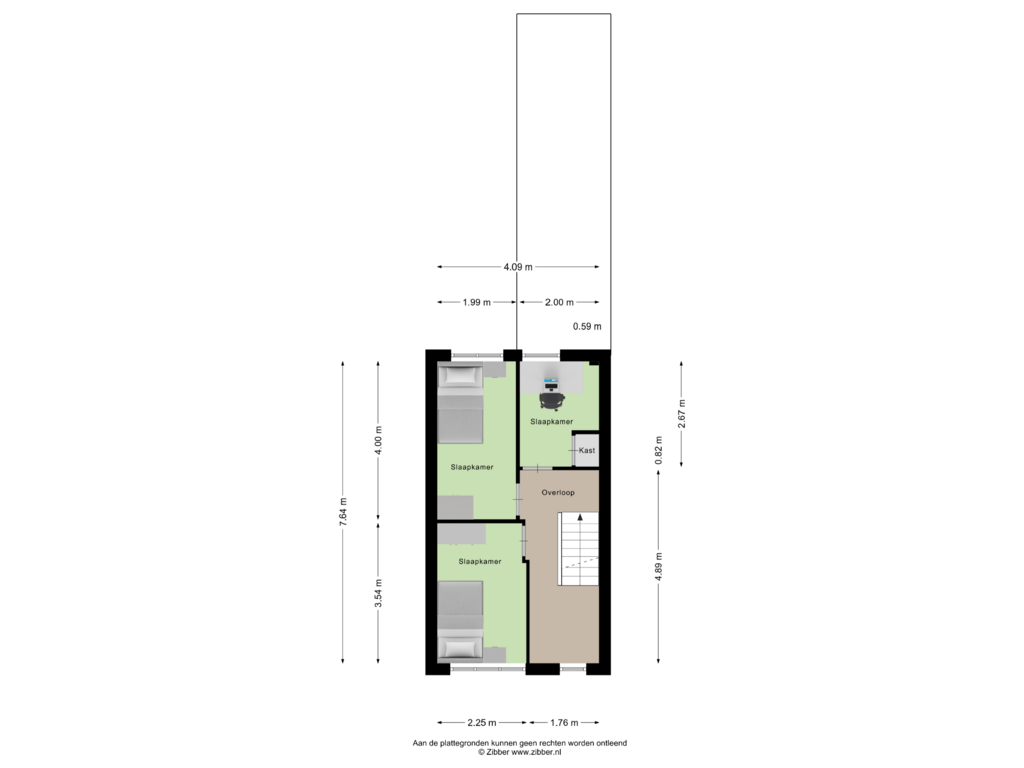 Bekijk plattegrond van Eerste verdieping van Hyacintstraat 36