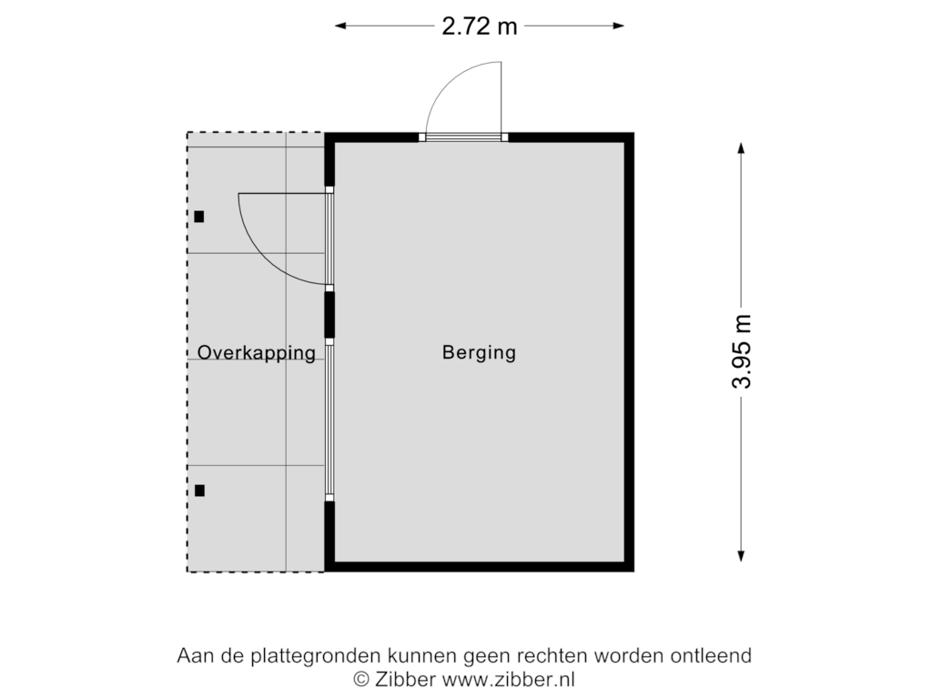 Bekijk plattegrond van Berging van Hyacintstraat 36