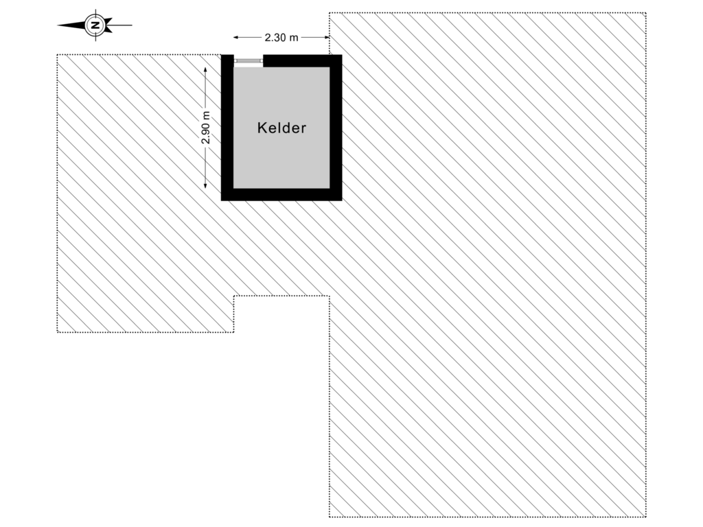 View floorplan of Kelder of Koarteloane 47-A