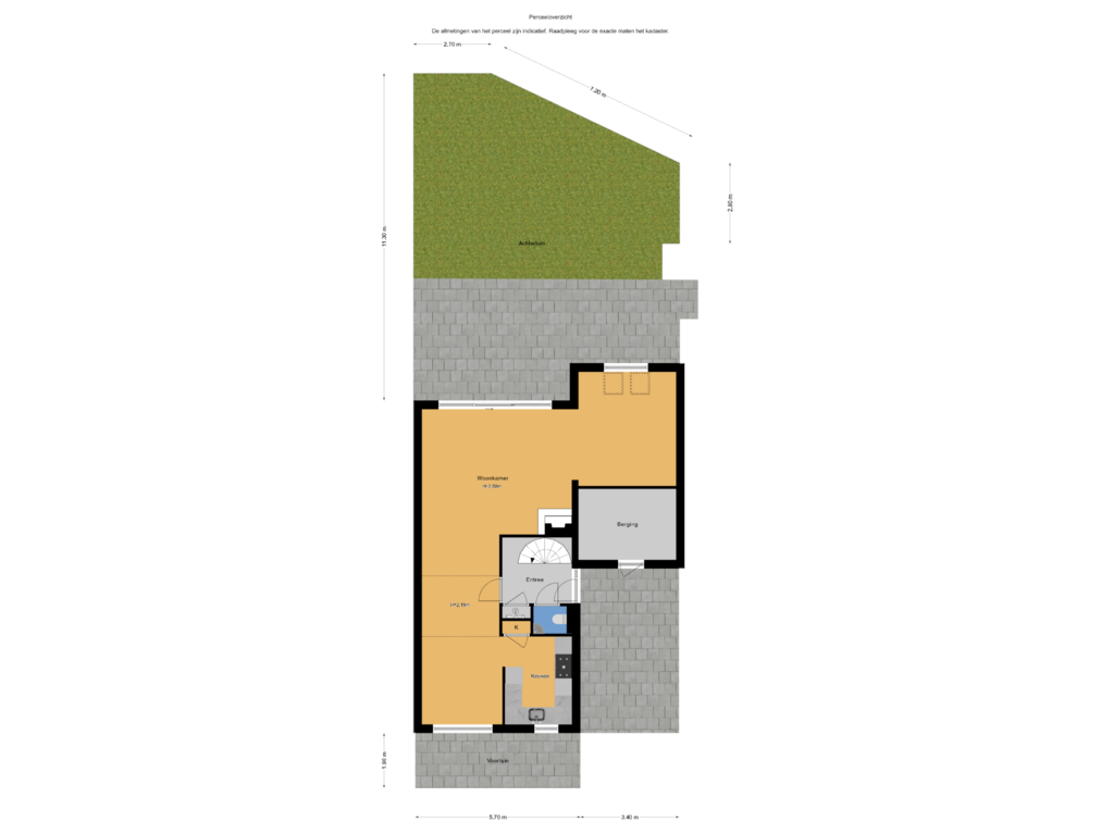 Bekijk plattegrond van Perceeloverzicht van Saffier 78