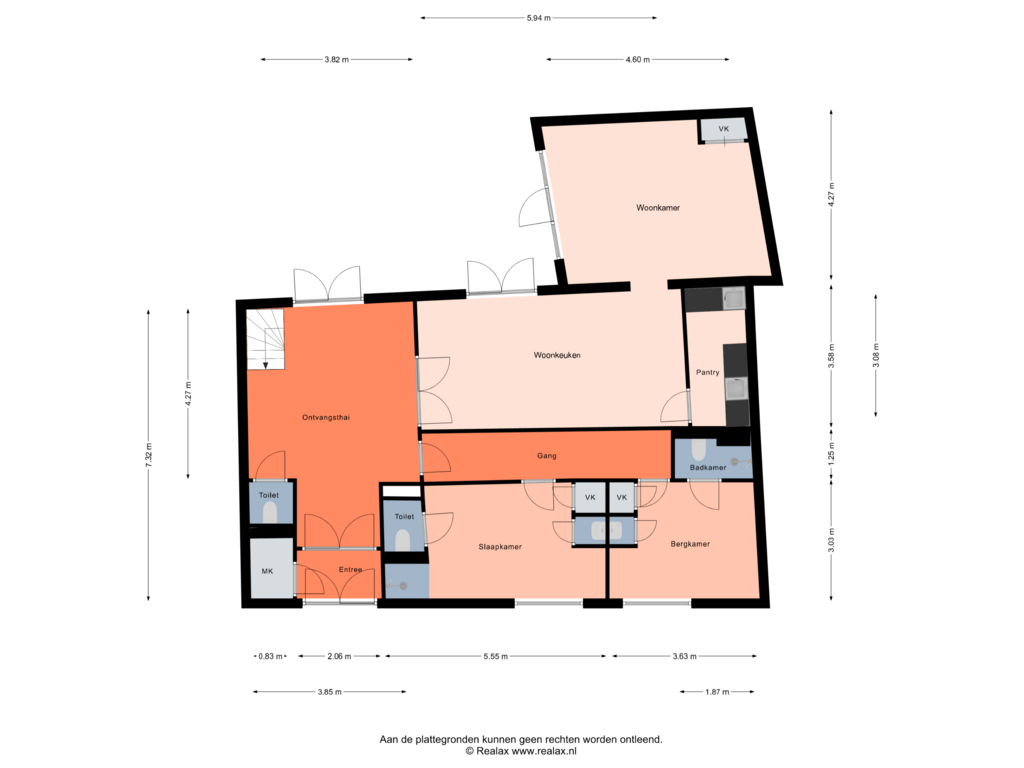 Bekijk plattegrond van Begane grond van Geuzenstraat 6