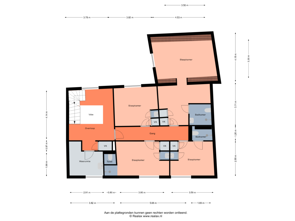 Bekijk plattegrond van Verdieping 1 van Geuzenstraat 6