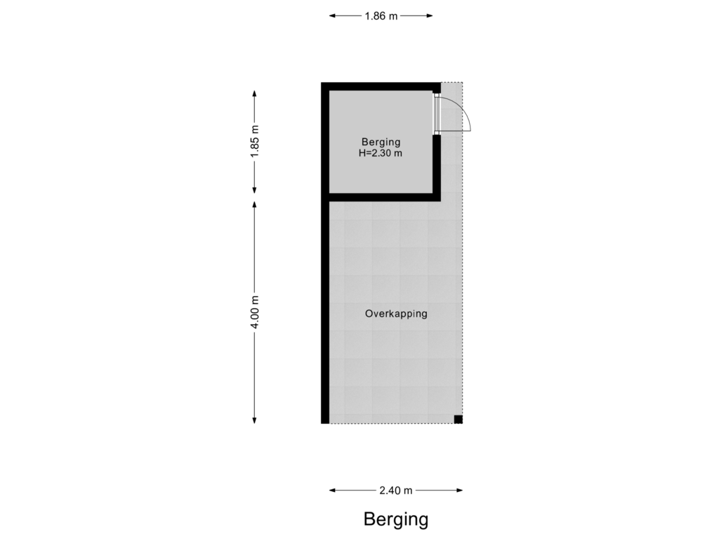 View floorplan of Berging of Groenlandstraat 10