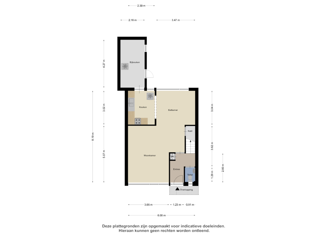 View floorplan of Begane Grond of Hornwaard 108