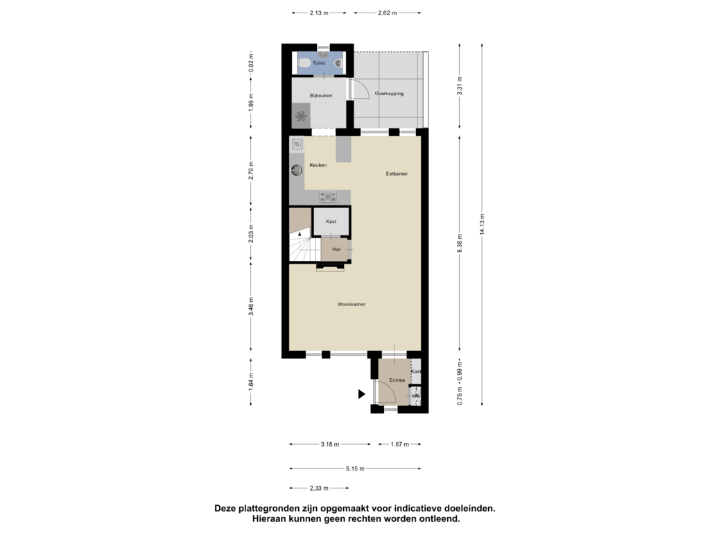 Bekijk plattegrond van Begane Grond van Anthony Staringdreef 8