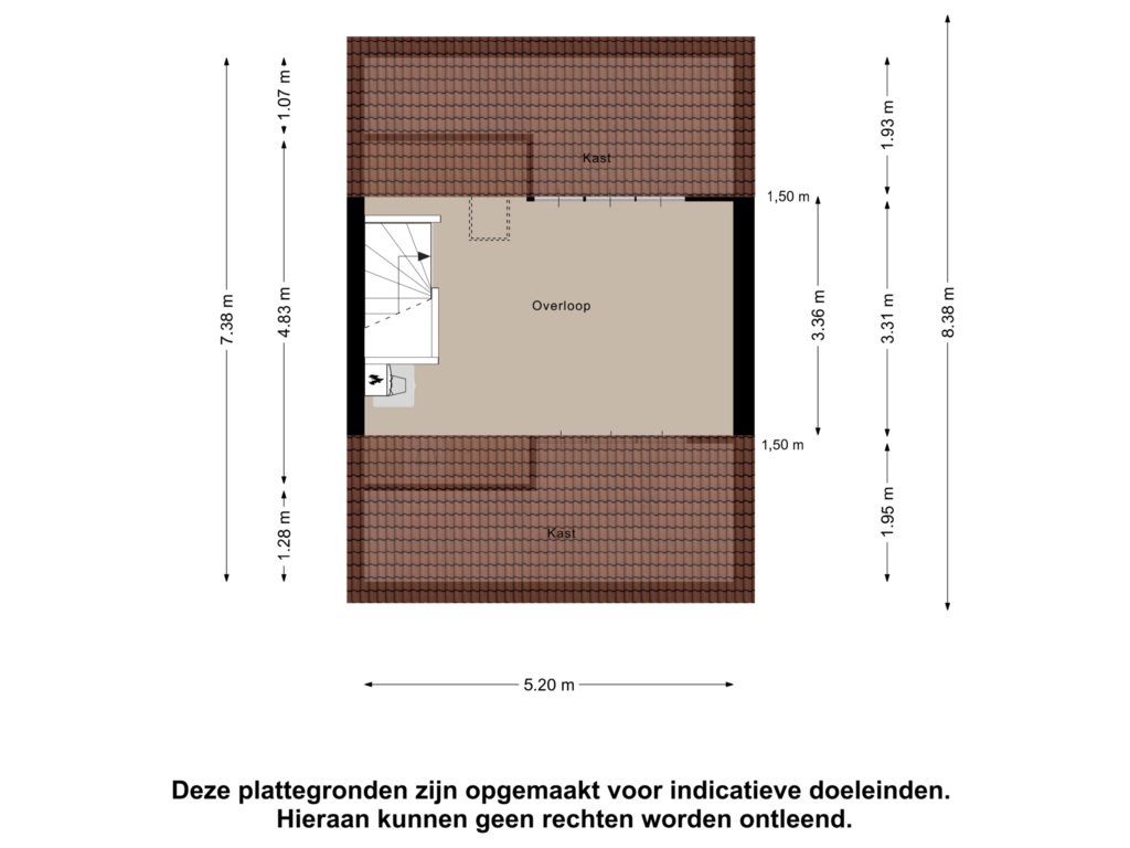 Bekijk plattegrond van Tweede Verdieping van Anthony Staringdreef 8