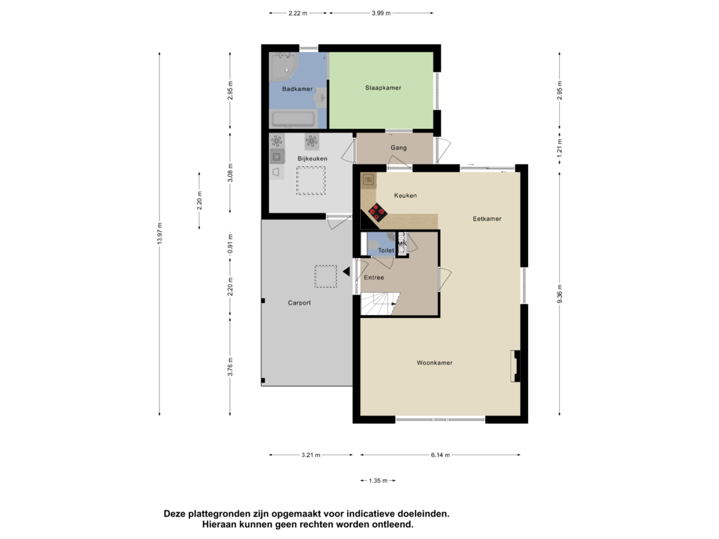 Bekijk plattegrond van Begane Grond van Kievitweg 32