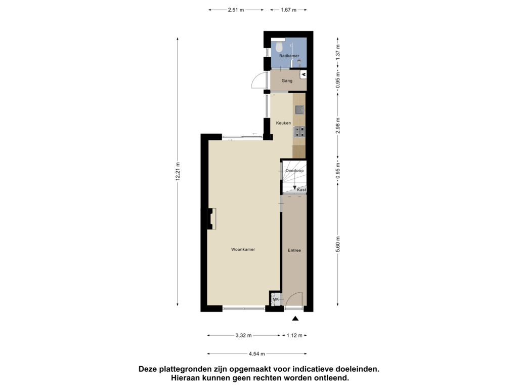 View floorplan of Begane Grond of Tweede Sligtestraat 17