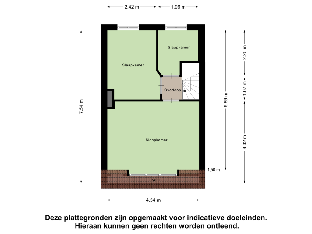 View floorplan of Eerste Verdieping of Tweede Sligtestraat 17