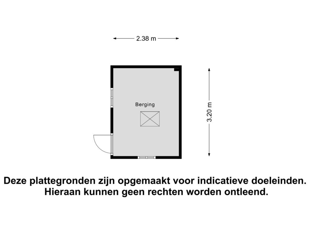 View floorplan of Berging of Tweede Sligtestraat 17