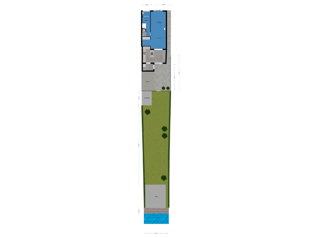 Bekijk plattegrond van Tuin van Zwarteweg 14