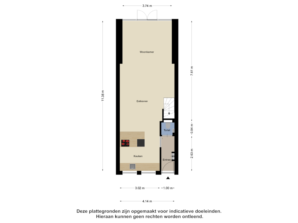 Bekijk plattegrond van Begane Grond van Kritzingerstraat 5