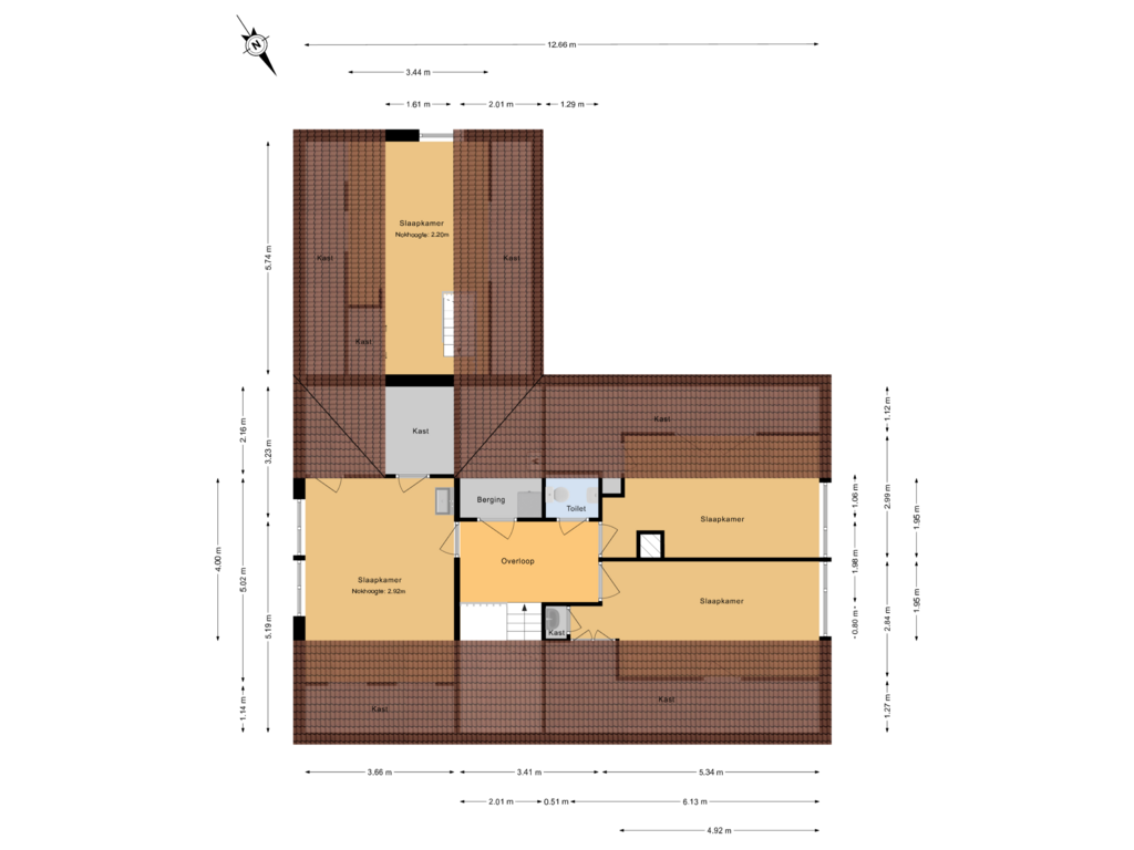 View floorplan of 1e verdieping of Naaldwijkseweg 191-A