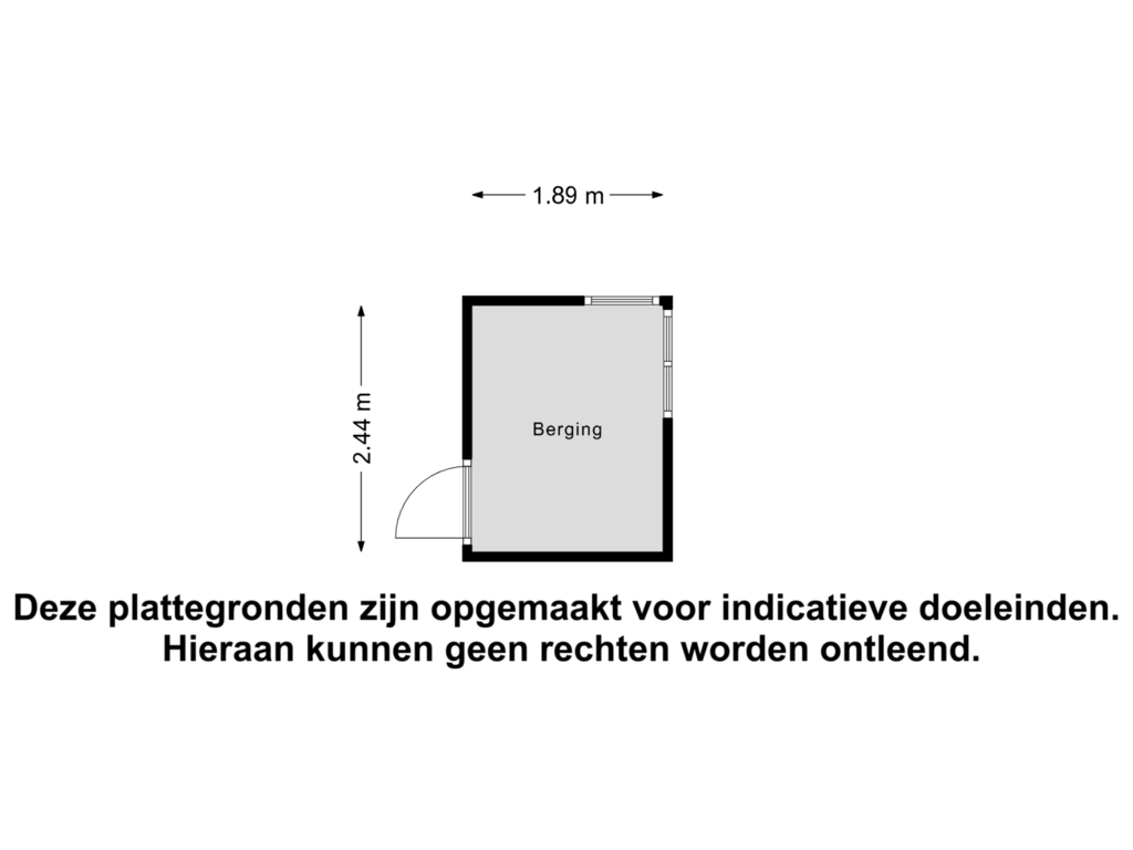 View floorplan of Berging of Weena 1005