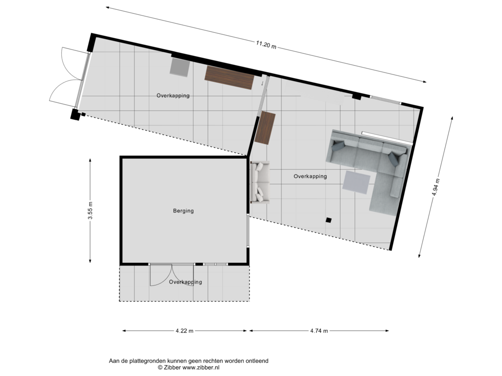 Bekijk plattegrond van Berging van Kerkakkerstraat 37