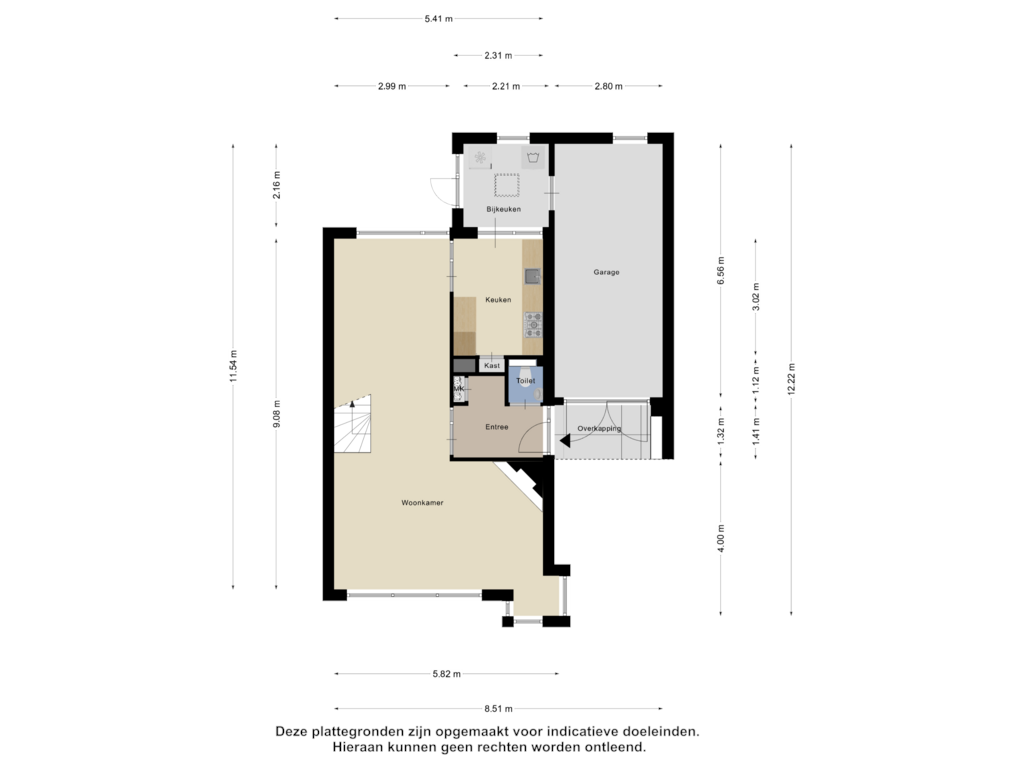 Bekijk plattegrond van Begane Grond van Marnehiem 16