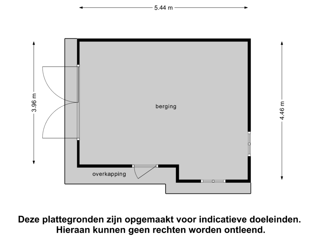 View floorplan of Berging of Eikenhof 7