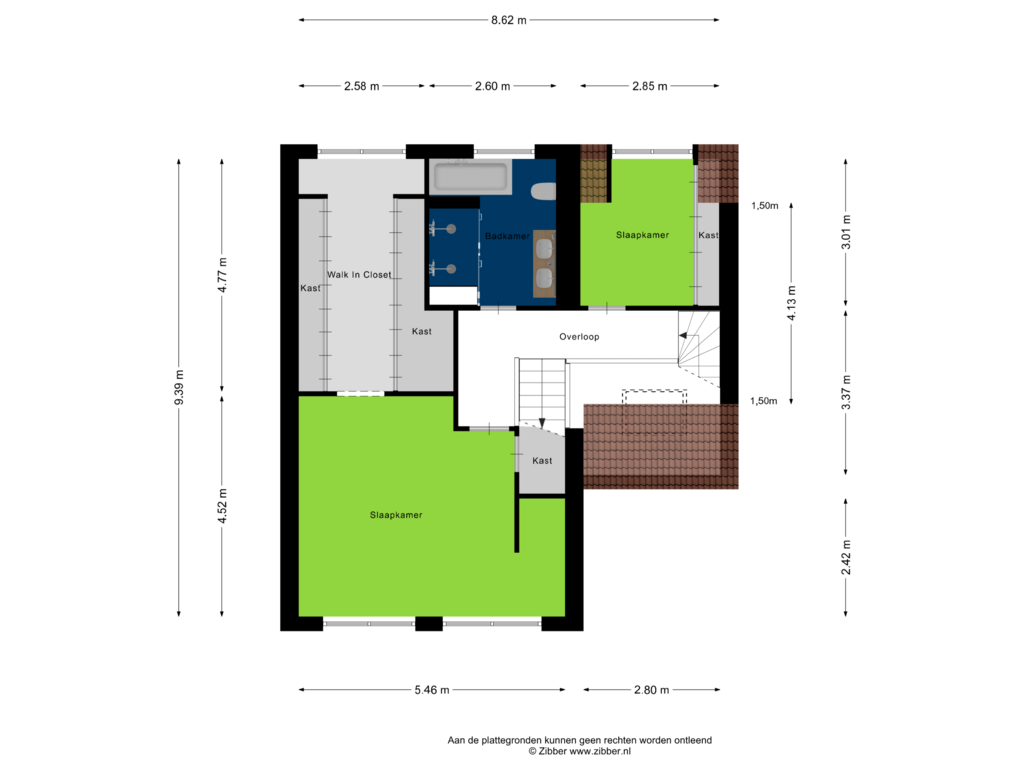 Bekijk plattegrond van Eerste Verdieping van Damcoogh 87