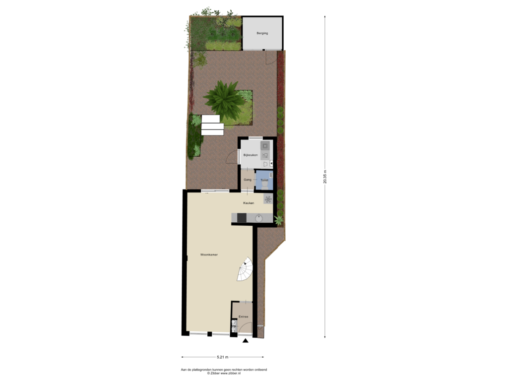 Bekijk plattegrond van Begane Grond Tuin van Vissersdijk 13