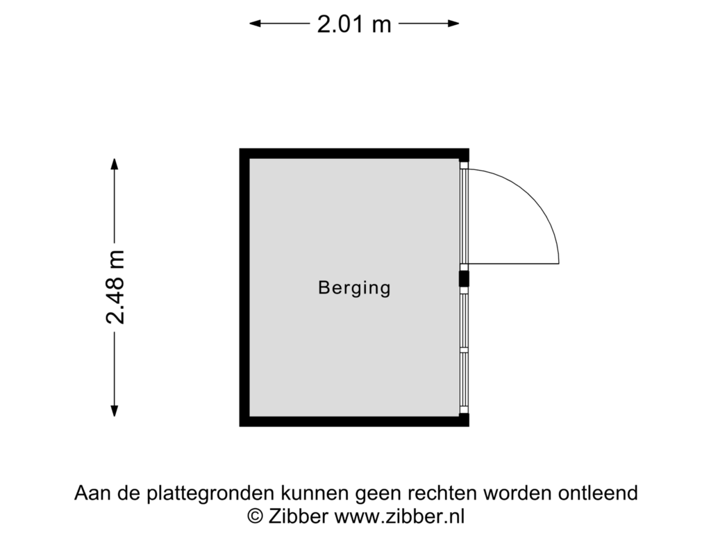 Bekijk plattegrond van Berging van Vissersdijk 13