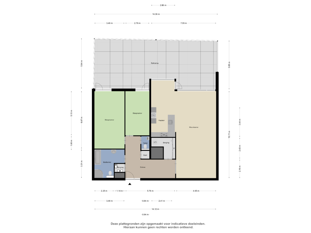 Bekijk plattegrond van Appartement van Westerstraat 6