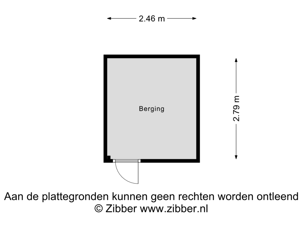 Bekijk plattegrond van Berging van Roedelweg 12