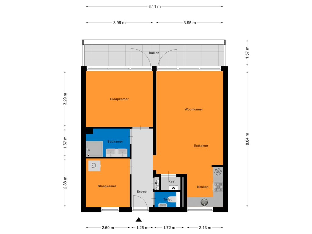 View floorplan of Appartement of Frederik Hendrikhof 46