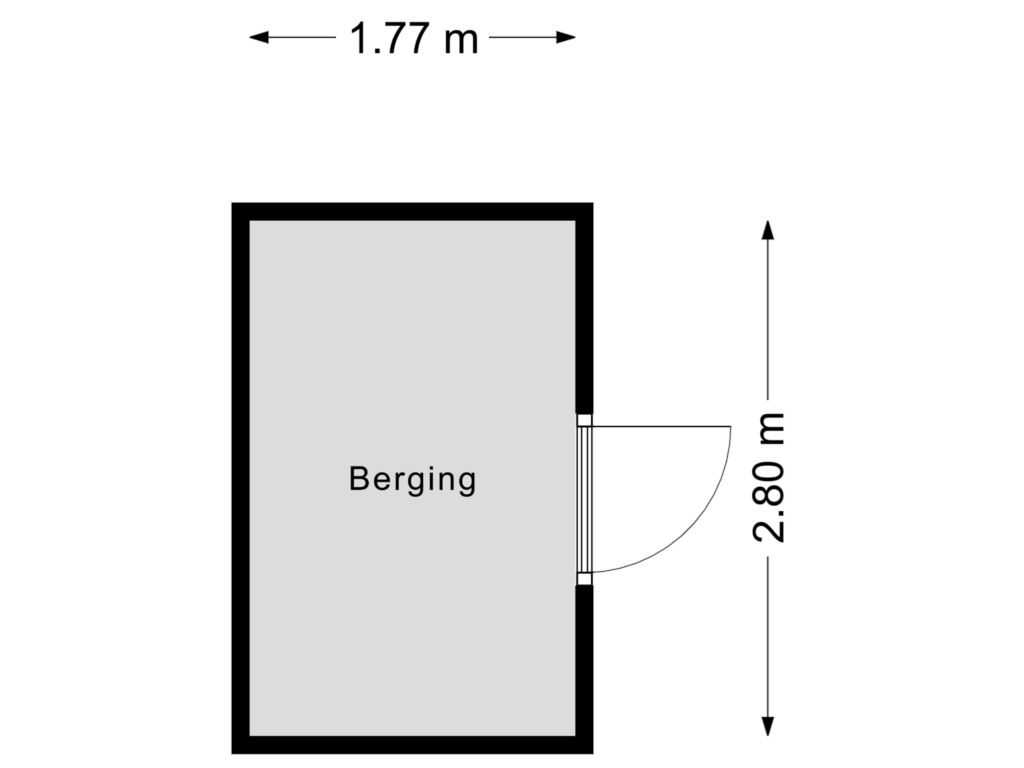 View floorplan of Berging of Frederik Hendrikhof 46