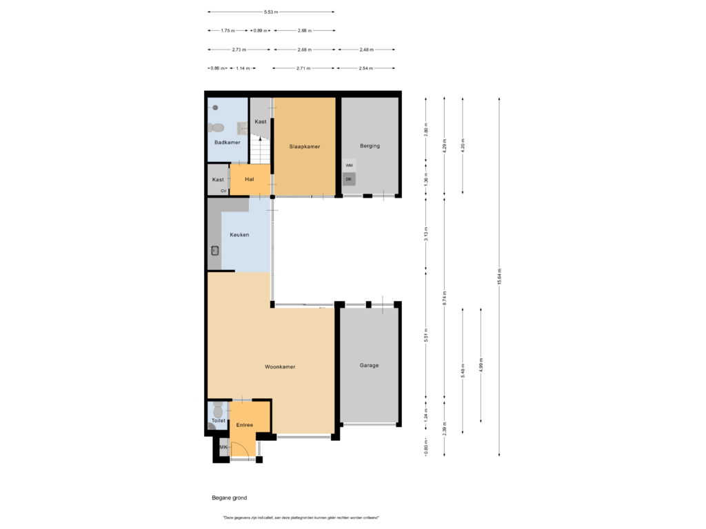 Bekijk plattegrond van Begane grond van Krayenhofflaan 37