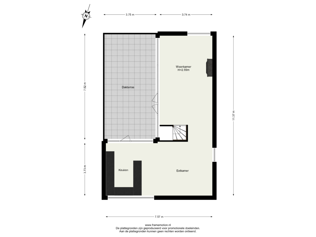 Bekijk plattegrond van Verdieping 1 van Beatrixlaan 47