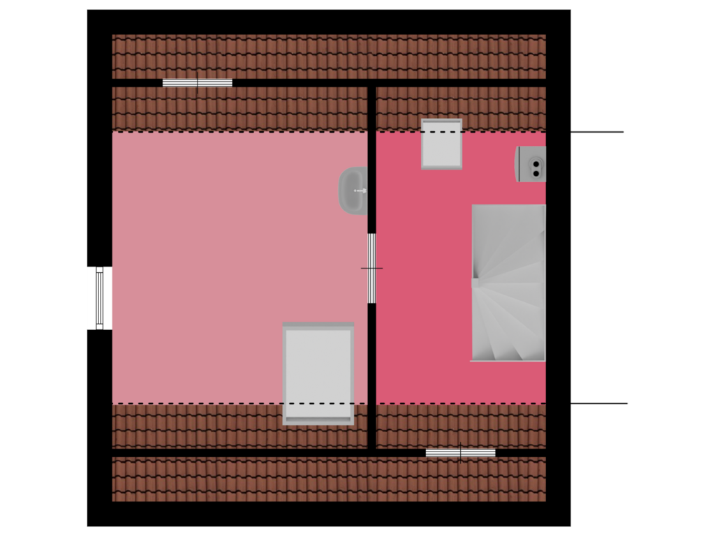 Bekijk plattegrond van Tweede verdieping van Snijdersgilde 1