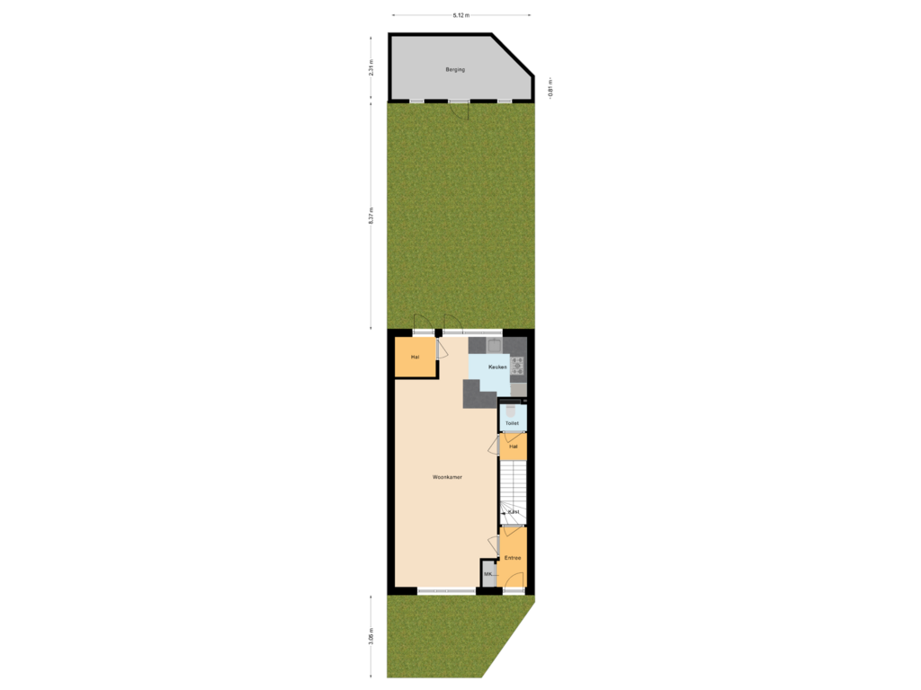 Bekijk plattegrond van Situatie van Wega 41