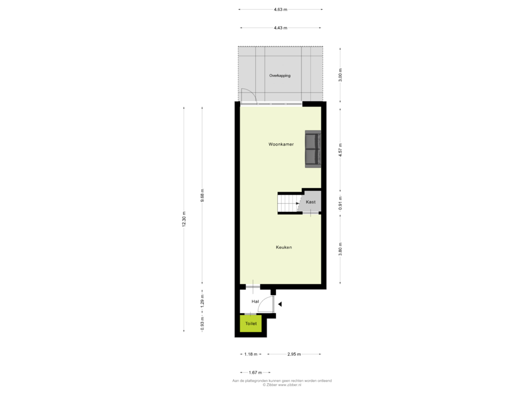 View floorplan of Begane Grond of Wolborgenmate 56