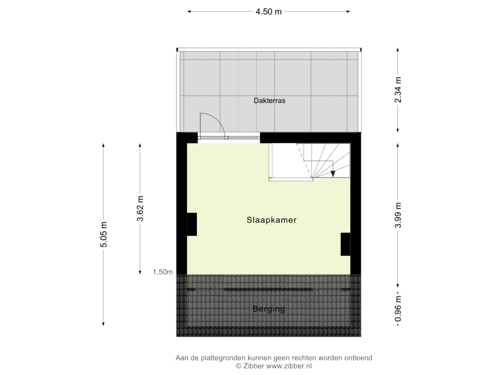 View floorplan of Tweede Verdieping of Wolborgenmate 56